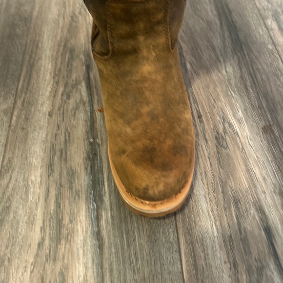 HARLEY-DAVIDSON Brown Leather Dorland Zip Motorcycle Full Back-Lace Up Boots 9.5 - Picture 13 of 16